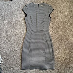 H&M Bodycon Work Dress in Houndstooth
